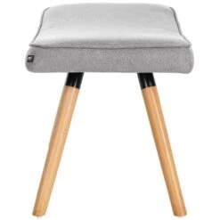 CLP Voetbank Garding Stof Zilverkleurig -Meubelpromotie 4b2f6c80c0b843acb728134a6ebf5004