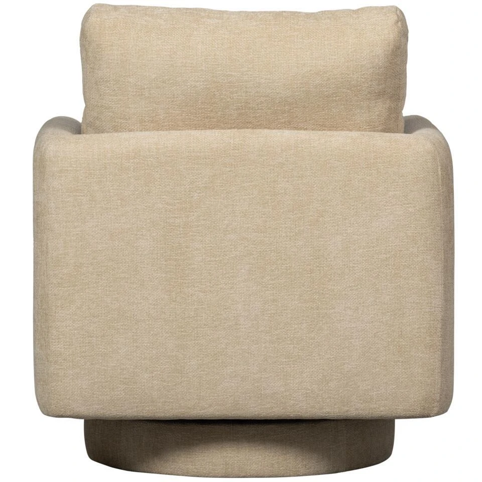 WOOOD Oscar Draaifauteuil - Chenille - Naturel - 64x78x79 9 WOOOD Oscar Draaifauteuil - Chenille - Naturel - 64x78x79 - Afbeelding 7