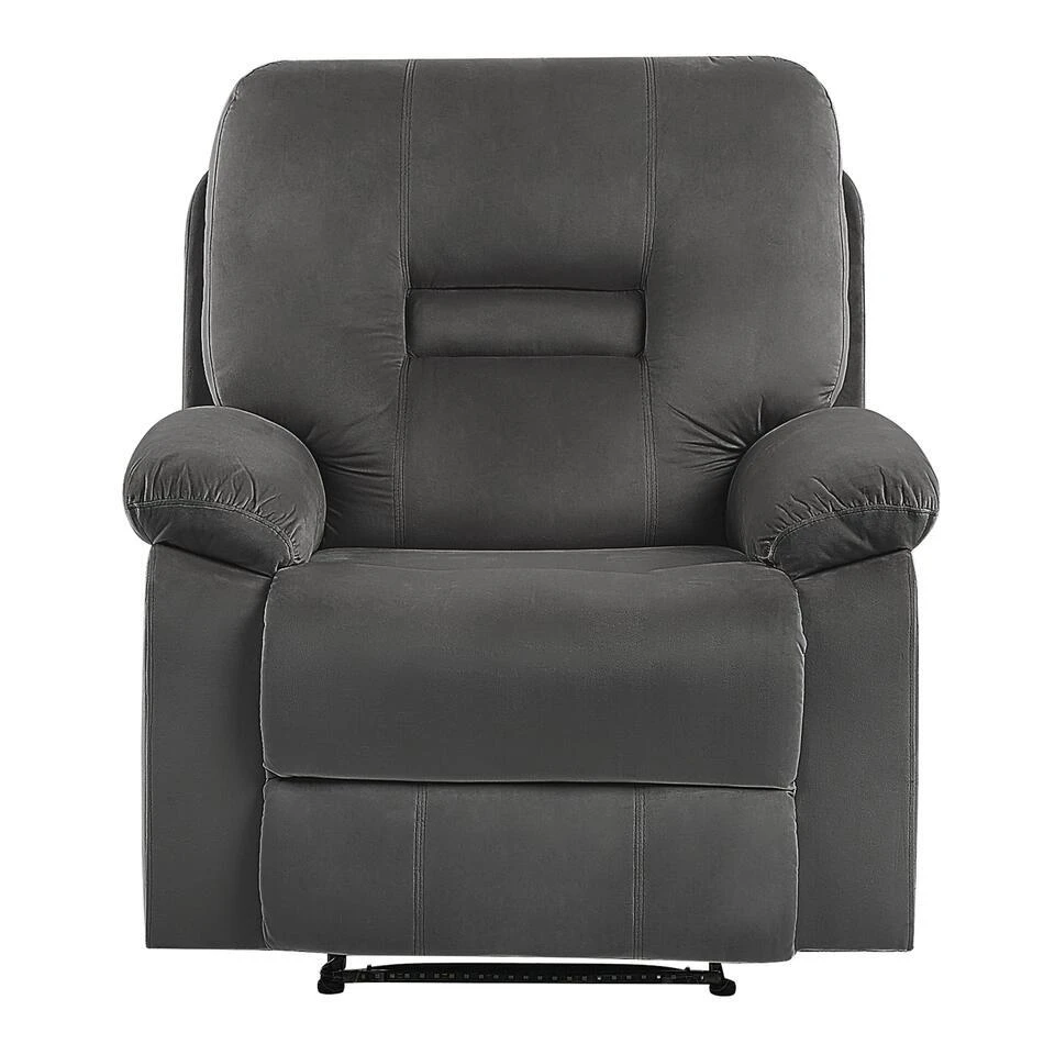 BERGEN - Fauteuil - Grijs - Fluweel 8 BERGEN - Fauteuil - Grijs - Fluweel - Afbeelding 6