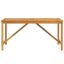 VidaXL - Tuintafel - Bruin - Massief Acaciahout - 150 X 90 X 74 Cm -Meubelpromotie 4eaeec1d38814d8a966ee56fed8936b4
