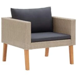 VidaXL - Tuinfauteuils - Beige - Poly Rattan 16 VidaXL - Tuinfauteuils - Beige - Poly Rattan -Meubelpromotie 4f79661994754d70a918488646fdc2ba