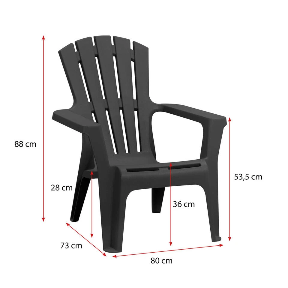 Loungestoel Maryland - Antraciet 7 Loungestoel Maryland - Antraciet - Afbeelding 5