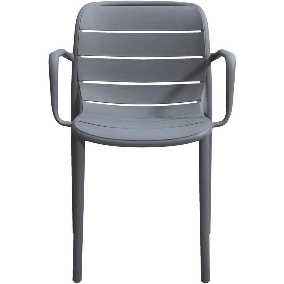 Stapelstoel Nice - Kunststof/antraciet 4 Stapelstoel Nice - Kunststof/antraciet - Afbeelding 2
