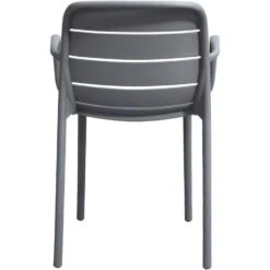 Stapelstoel Nice - Kunststof/antraciet 10 Stapelstoel Nice - Kunststof/antraciet -Meubelpromotie 50101149 0900