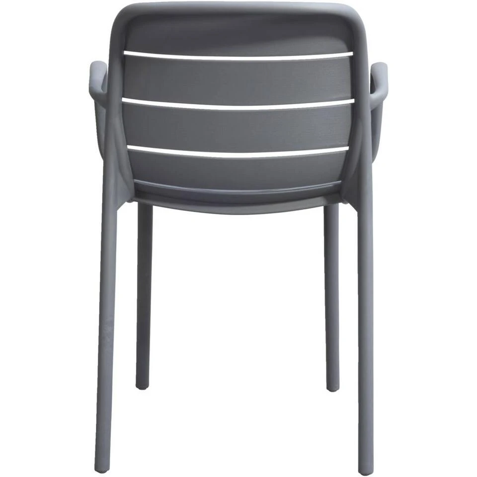 Stapelstoel Nice - Kunststof/antraciet 6 Stapelstoel Nice - Kunststof/antraciet - Afbeelding 4