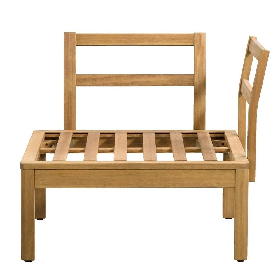 Hoekfauteuil Orleàns - Eucalyptushout - 78x78x65 Cm 4 Hoekfauteuil Orleàns - Eucalyptushout - 78x78x65 Cm - Afbeelding 2