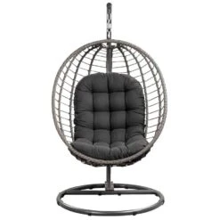 Hangstoel Lourdes - Antraciet - Ø105x190 Cm -Meubelpromotie 50105169 0100