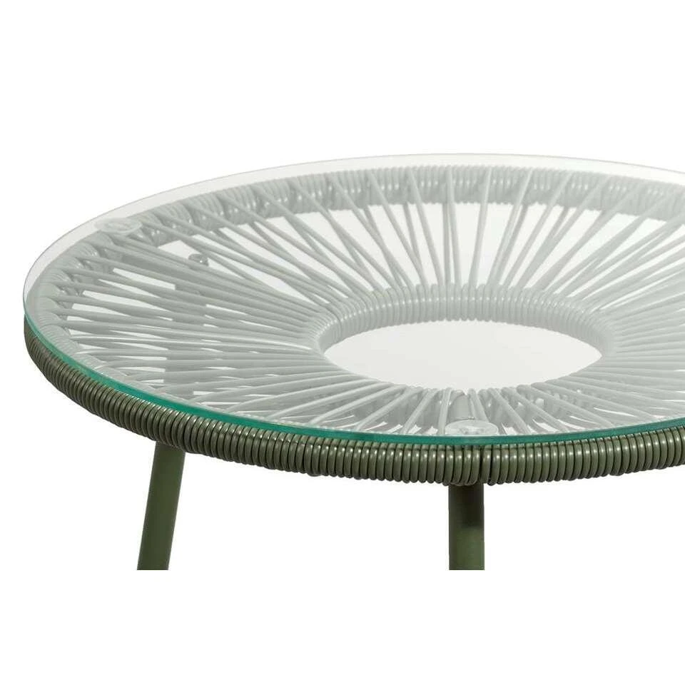 Bijzettafel Formentera - Olijfgroen - 50xØ50 Cm 4 Bijzettafel Formentera - Olijfgroen - 50xØ50 Cm - Afbeelding 2