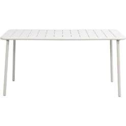 Tuintafel Vence - Metaal Zand - 75x150x90 Cm 6 Tuintafel Vence - Metaal Zand - 75x150x90 Cm -Meubelpromotie 50155181 0100
