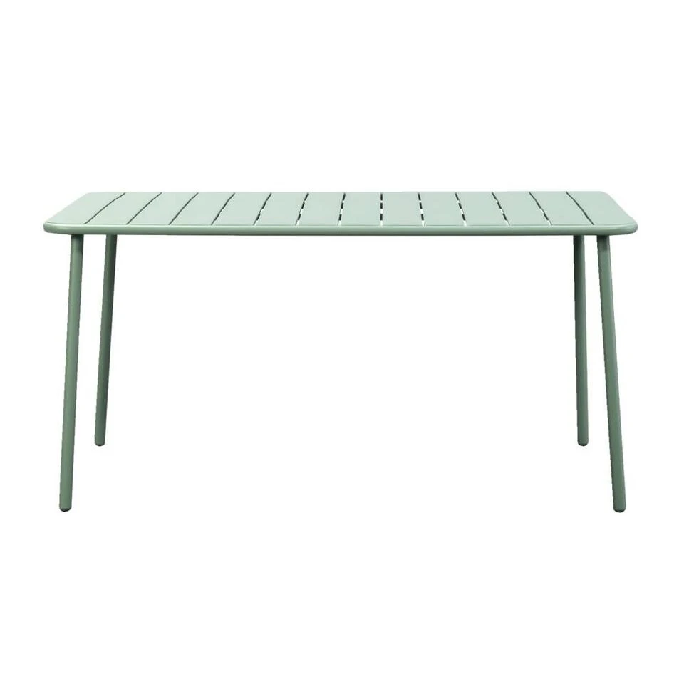 Tuintafel Vence - Metaal Lichtgroen - 72x150x90 Cm 4 Tuintafel Vence - Metaal Lichtgroen - 72x150x90 Cm - Afbeelding 2