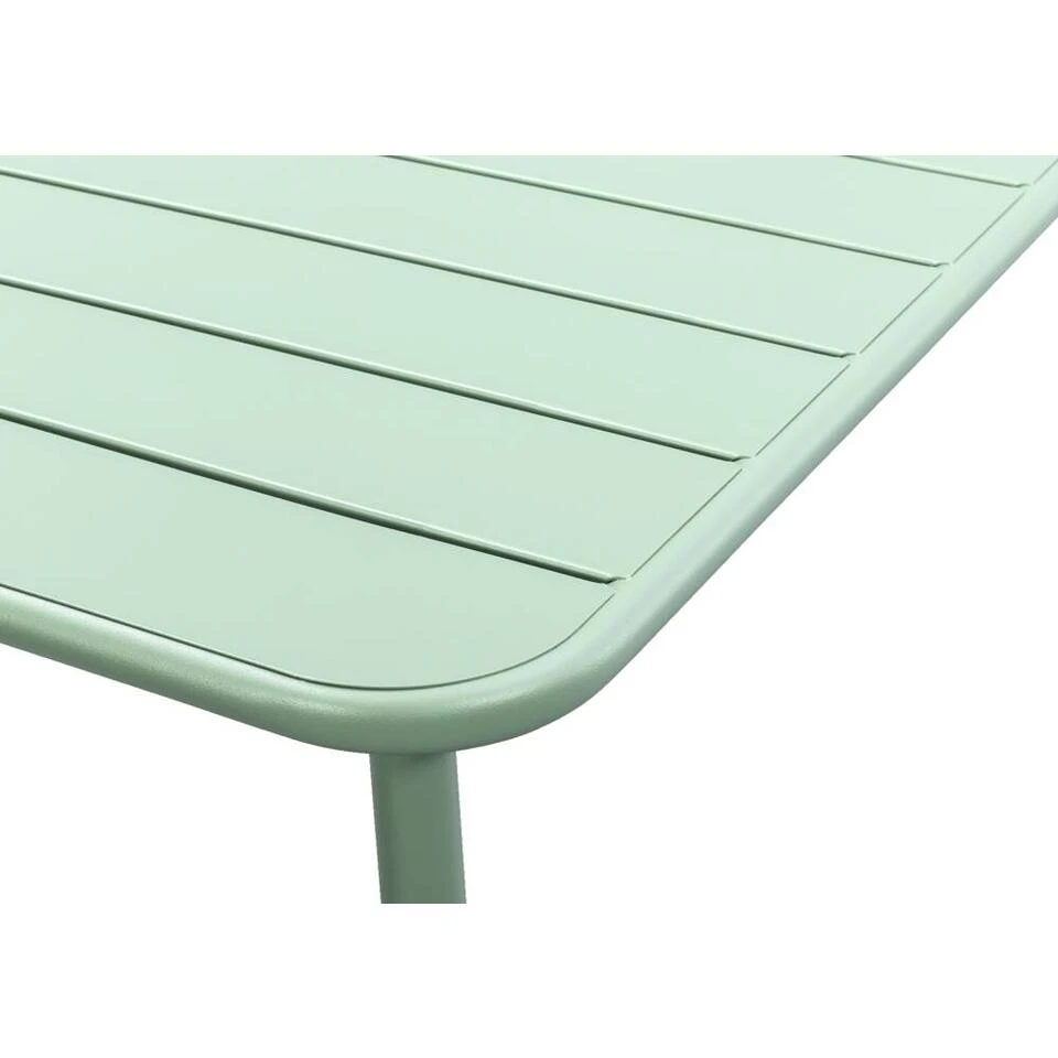 Tuintafel Vence - Metaal Lichtgroen - 72x150x90 Cm 5 Tuintafel Vence - Metaal Lichtgroen - 72x150x90 Cm - Afbeelding 3