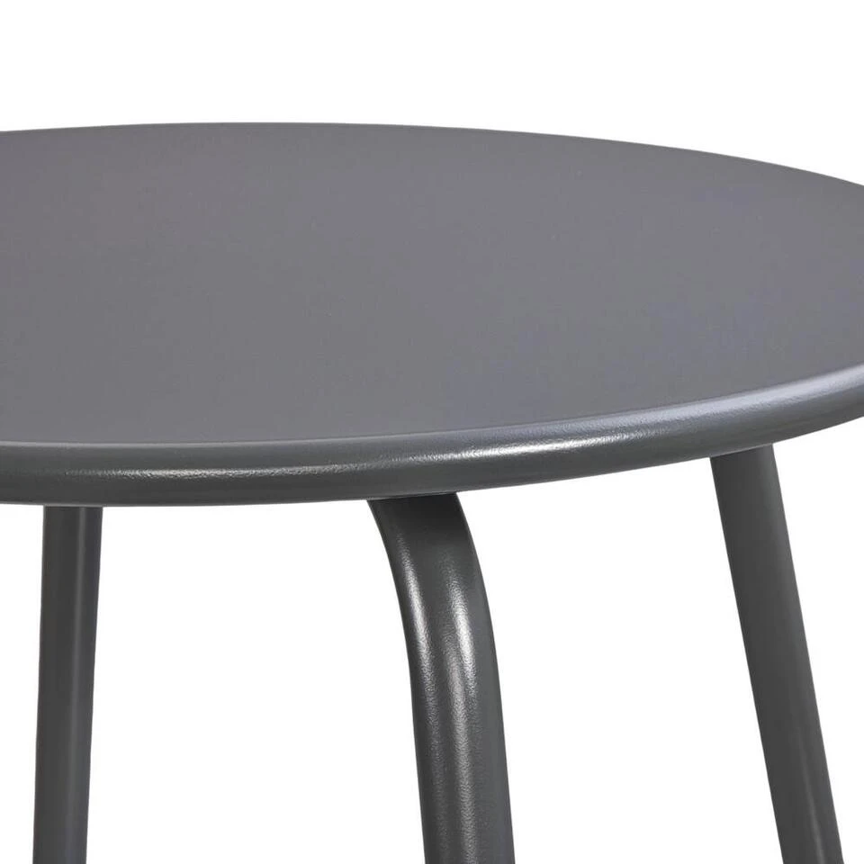 Bijzettafel Montreal - Antraciet/metaal - 45xØ45 Cm 4 Bijzettafel Montreal - Antraciet/metaal - 45xØ45 Cm - Afbeelding 2