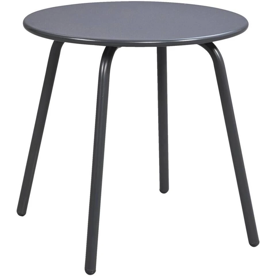 Bijzettafel Montreal - Antraciet/metaal - 45xØ45 Cm 3 Bijzettafel Montreal - Antraciet/metaal - 45xØ45 Cm