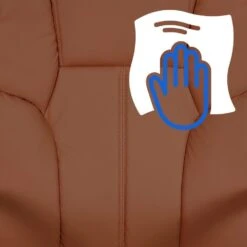 CLP Bureaustoel XXL Xanthos Chroom Frame - Kunstleer - Licht Bruin -Meubelpromotie 5111c960d9494824b7e8f47acc5d5793