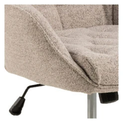 Bureaustoel Beige Stof - Zithoogte 57cm - Alleri -Meubelpromotie 5195a8c4f8254f81b664c58f1feecae6