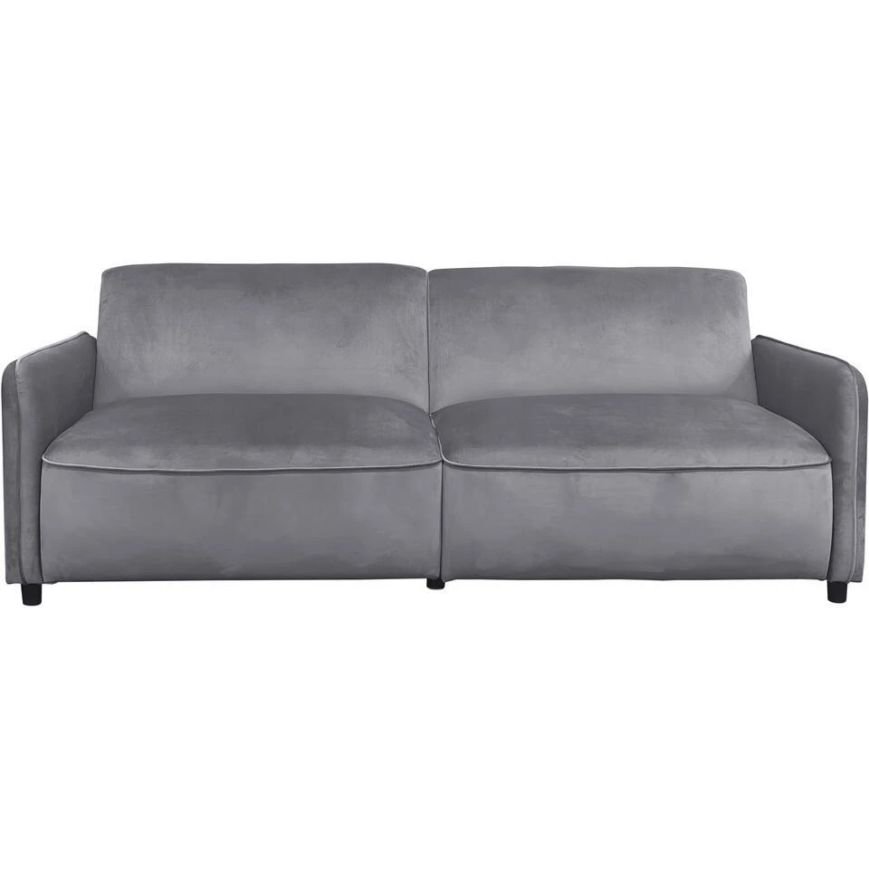 Alicia - Slaapbank 3-zits In Antraciet Fluweel 5 Alicia - Slaapbank 3-zits In Antraciet Fluweel - Afbeelding 3