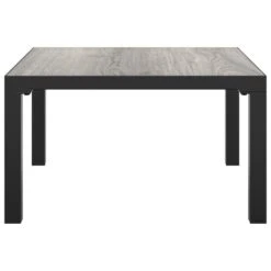 VidaXL - Tuintafel - Grijs - DPC En Staal - 55 X 55 X 31 Cm -Meubelpromotie 51f95111f9874af48232fda862df106b