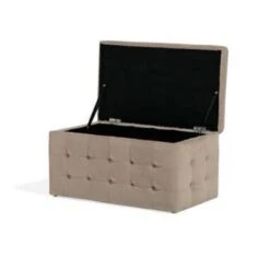 MICHIGAN - Ottomaan - Bruin - Fluweel -Meubelpromotie 52f3699c384a4bf9b913f0b9fa02e63a