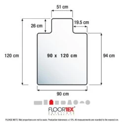 Vloerbeschermer Met Uitsparing - Antistatisch PVC - Tapijt - 90x120 Cm -Meubelpromotie 541e8bba303d4f0cb6dab66c54e52baf