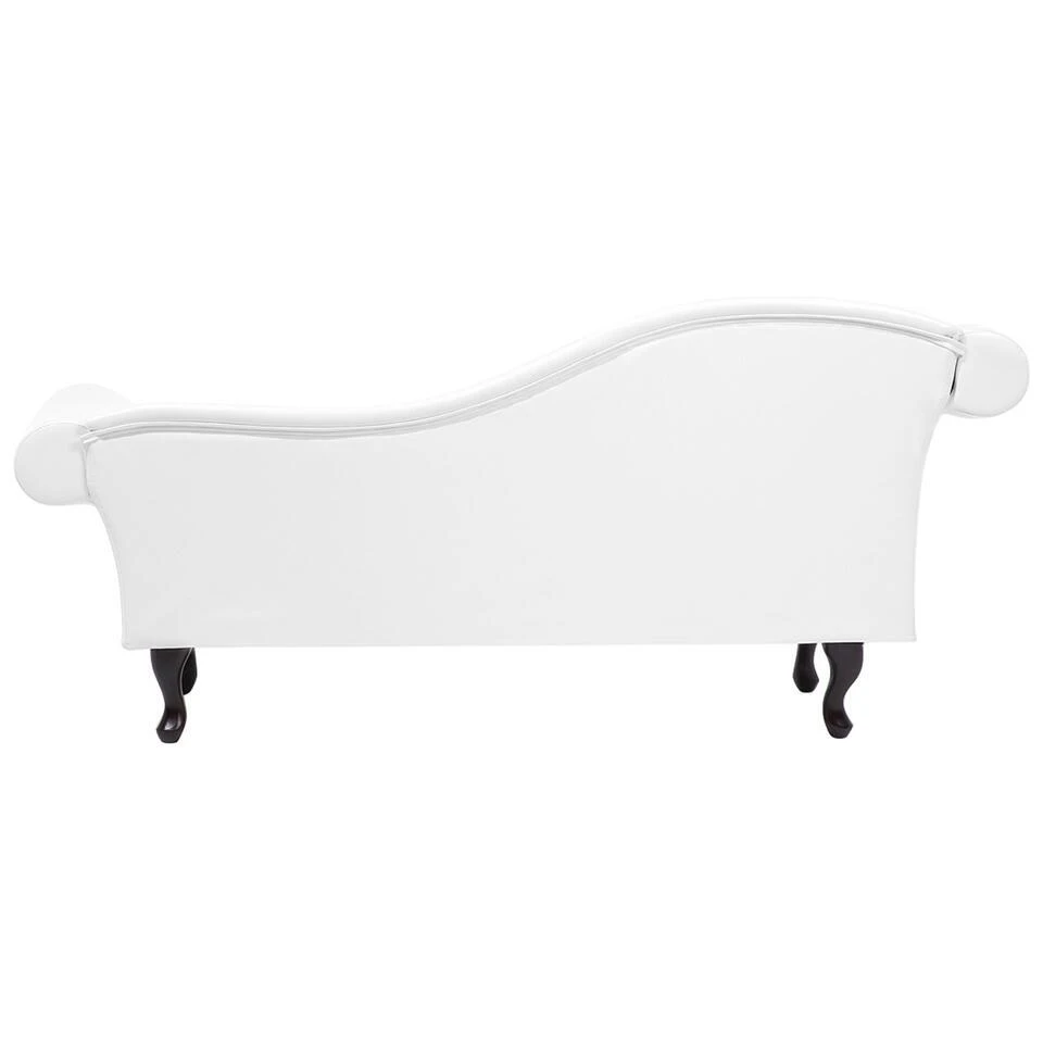 LATTES - Chaise Longue - Wit - Linkerzijde - Kunstleer 8 LATTES - Chaise Longue - Wit - Linkerzijde - Kunstleer - Afbeelding 6