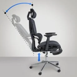 CLP Bureaustoel Grover Chroom Frame - Stof - Zwart -Meubelpromotie 5598ea5b837e4259ac05d58ef690413b