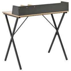 Bureau Carl 80x50x72.5cm - Eikdecor/donkergrijs -Meubelpromotie 55a66bff7eed4fdeba16db3985d4a489