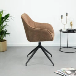 Sohome Eetkamerstoel Maricruz - Draaibaar - Bruin 6 Sohome Eetkamerstoel Maricruz - Draaibaar - Bruin -Meubelpromotie 561aab387ffd49e3845c6eb660069b00