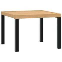 VidaXL - Tuinsalontafel - Zwart - Gepoedercoat Staal - 55x55x39,5 Cm -Meubelpromotie 5683021dcded4e4eaf7115c26b51f3d0