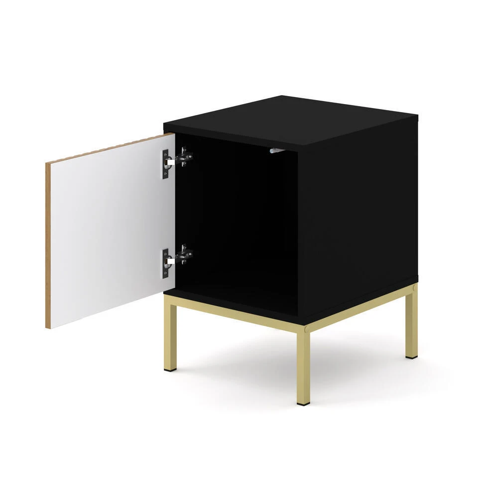 Bureaucontainer Ravenna -/Zwart Mat/Artisan - Metall - 41x40x55 Cm 5 Bureaucontainer Ravenna -/Zwart Mat/Artisan - Metall - 41x40x55 Cm - Afbeelding 3