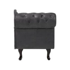 NIMES - Chaise Longue - Grijs - Linkerzijde - Kunstleer -Meubelpromotie 56c2ec342b174bfeaba756af39f669af