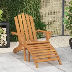 VidaXL Adirondack Tuinstoel Met Voetensteun Massief Acaciahout 7 VidaXL Adirondack Tuinstoel Met Voetensteun Massief Acaciahout -Meubelpromotie 5742d6b1be1944c692f25515a71e93e1