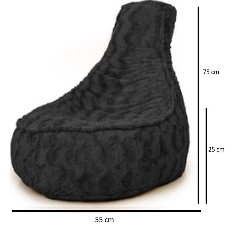 Bobbel Home - Zitzak Stoelvorm - Florance - Faux Fur - Zitstoel - 100 Liter - 6 Bobbel Home - Zitzak Stoelvorm - Florance - Faux Fur - Zitstoel - 100 Liter - - Afbeelding 4