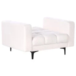 ALNES - Fauteuil - Wit - Polyester -Meubelpromotie 57d64201ed8f4c9e92f3f1dd7c20acd2