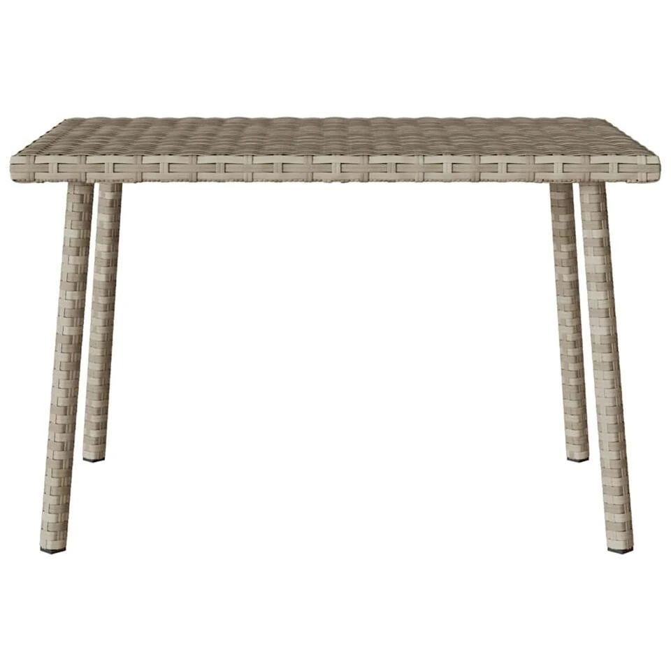 VidaXL - Tuin Salontafel - Grijs - Poly Rattan - 60 X 40 X 37 Cm 6 VidaXL - Tuin Salontafel - Grijs - Poly Rattan - 60 X 40 X 37 Cm - Afbeelding 4