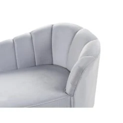 ALLIER - Chaise Longue - Grijs - Rechterzijde - Fluweel -Meubelpromotie 5a39a3e4d6ce4fcb846337e212614c26