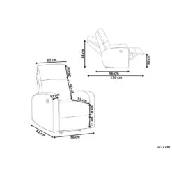 Beliani TV-fauteuil VERDAL - Grijs Fluweel 8 Beliani TV-fauteuil VERDAL - Grijs Fluweel -Meubelpromotie 5ab3c9c55a5448e6846ad74a886bdb78
