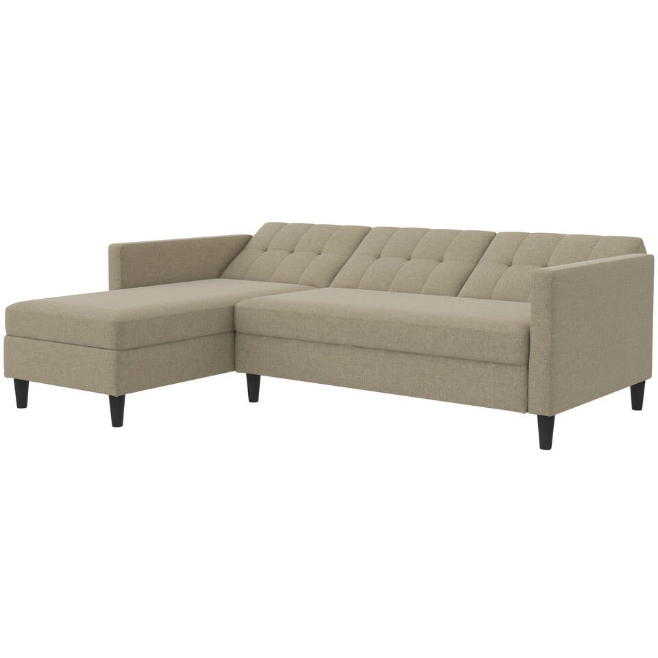 Hartford - 3-zits Hoekslaapbank In Cappuchino Stof 12 Hartford - 3-zits Hoekslaapbank In Cappuchino Stof - Afbeelding 10