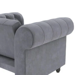 Felix - Fauteuil Chesterfield In Antraciet Fluweel 20 Felix - Fauteuil Chesterfield In Antraciet Fluweel -Meubelpromotie 5afbc08544e541c99f90478e4dcec879