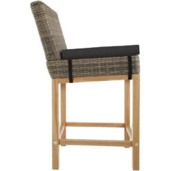 Tectake Wicker Bartafel Lovas Met 6 Stoelen Latina, Natuur -Meubelpromotie 5c78cbce875844f78e36c9f534f3ba8b