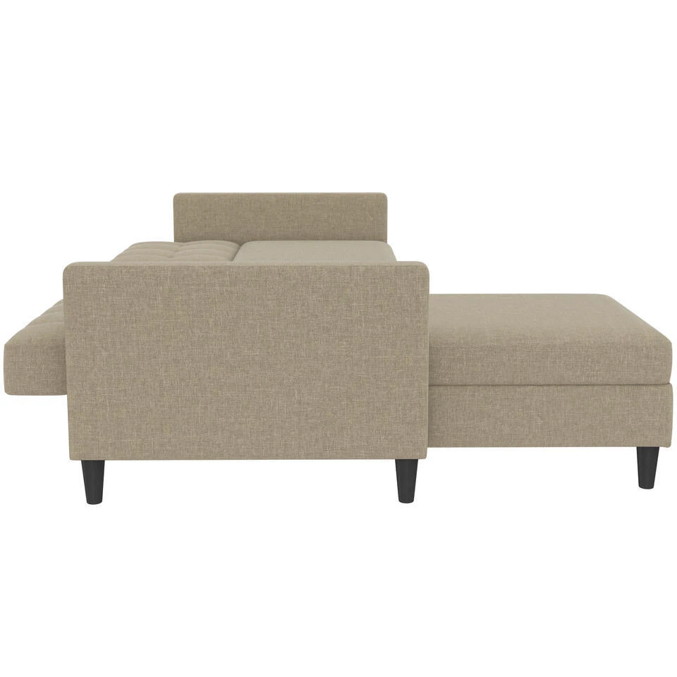 Hartford - 3-zits Hoekslaapbank In Cappuchino Stof 7 Hartford - 3-zits Hoekslaapbank In Cappuchino Stof - Afbeelding 5