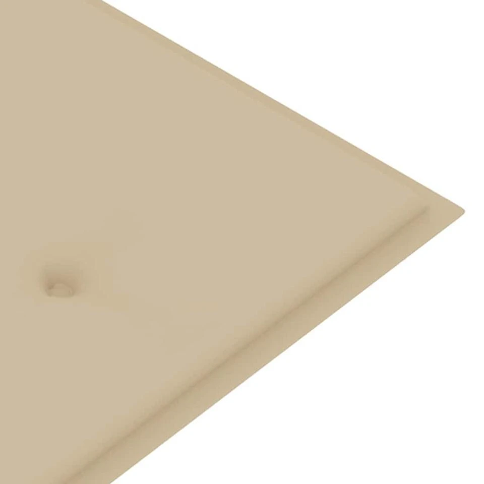 VidaXL - Batavia Tuinbank Met Beige Kussen - Teakhout - 150x51.5x84 Cm 8 VidaXL - Batavia Tuinbank Met Beige Kussen - Teakhout - 150x51.5x84 Cm - Afbeelding 6