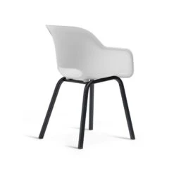 Keter Noa Tuinstoel - 2 Stuks - 55x56.5x80cm - Metalen Onderstel - Wit -Meubelpromotie 5df9cc2f169546ee98eef90a57806358