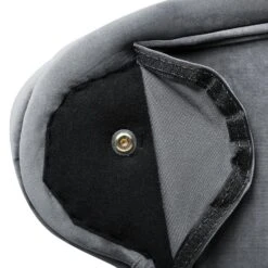 NIMES - Chaise Longue - Grijs - Rechterzijde - Fluweel -Meubelpromotie 5eec415994c5491b9a1407cb493d3345