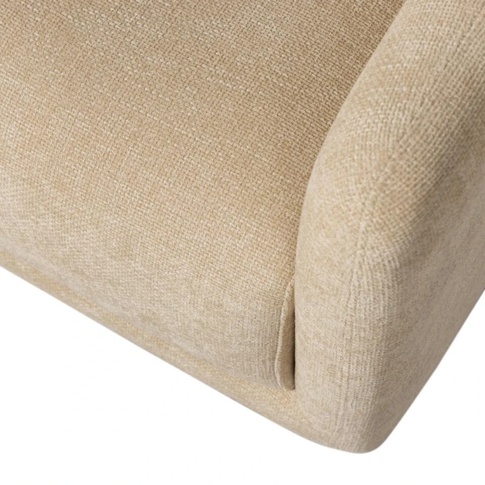 WOOOD Oscar Draaifauteuil - Chenille - Naturel - 64x78x79 5 WOOOD Oscar Draaifauteuil - Chenille - Naturel - 64x78x79 - Afbeelding 3