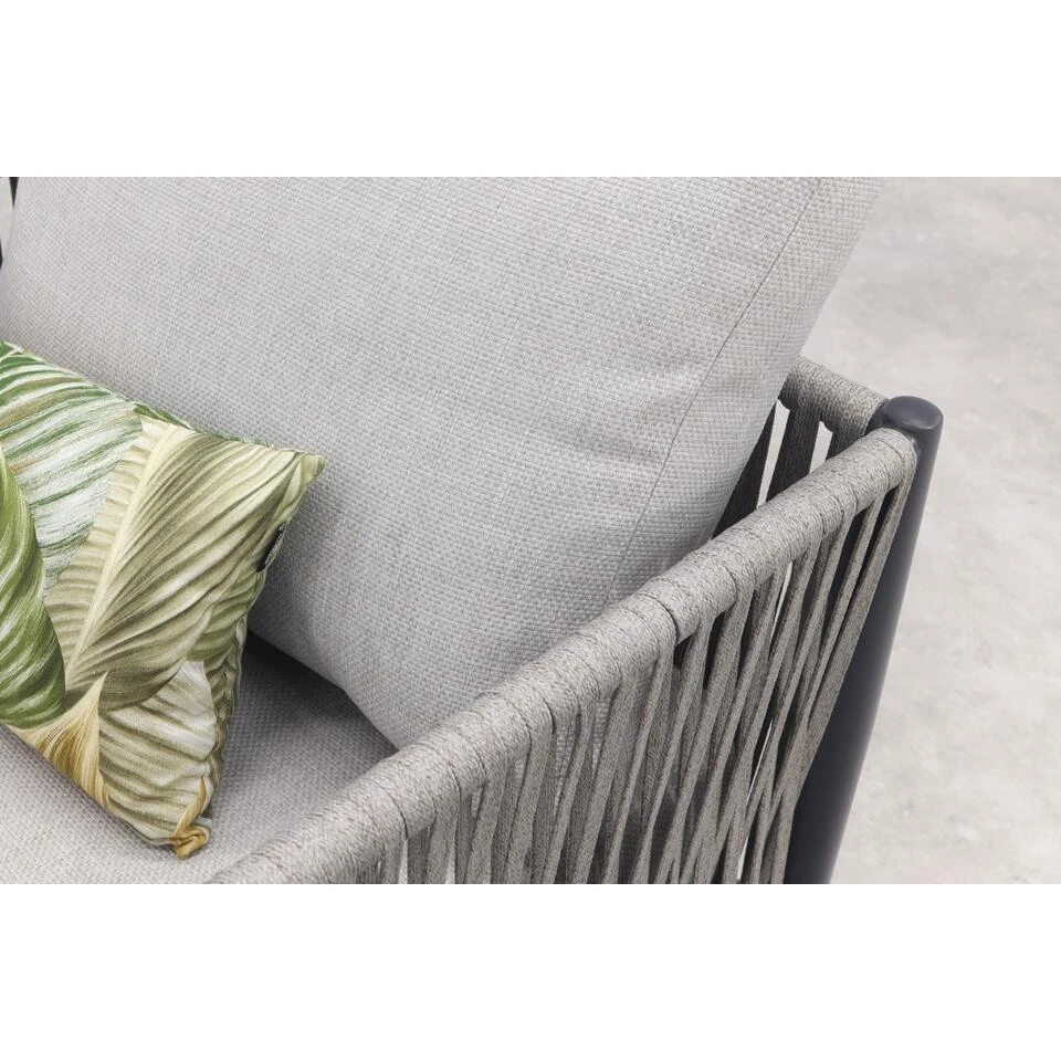 GI Diamo/Cyprus Verstelbare Stoel/bank Lounge-diningset - Carbon Black/Zand 16 GI Diamo/Cyprus Verstelbare Stoel/bank Lounge-diningset - Carbon Black/Zand - Afbeelding 14