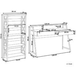 Beliani FOSTER/HARWICH - Donkere Houtkleur Spaanplaat, Mdf -Meubelpromotie 601a7d8580ff41cebdf79e0fdf3340b0