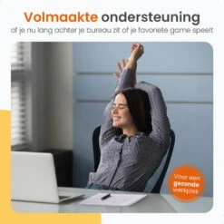 Goliving Ergonomisch Bureaustoel - Verstelbaar - Op Wieltjes - Zwart -Meubelpromotie 6069758db575474b94c1cad2246f395f