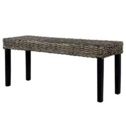 VidaXL Bankje 110 Cm Natuurlijk Kubu Rattan En Massief Mangohout Zwart 12 VidaXL Bankje 110 Cm Natuurlijk Kubu Rattan En Massief Mangohout Zwart -Meubelpromotie 60b6c11d0fad47c89d2b7b8f99dd8c81