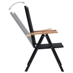 VidaXL - Tuinstoelen - Zwart - Aluminium En Textileen - 2 Stuks - Inklapbaar 16 VidaXL - Tuinstoelen - Zwart - Aluminium En Textileen - 2 Stuks - Inklapbaar -Meubelpromotie 617dc7bd783a4b7a92aab1d6591ee578