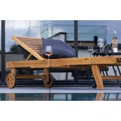 Svea - Cemre Ligbed Op Wielen - Acaciahout - Naturel -Meubelpromotie 61bdd0398032495ebcc498098b13476f